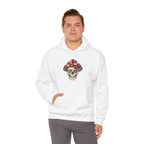 Mushroom Skull Hoodie — Gothic Mushroom Graveyard RIP Pullover