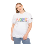 Marines Crayon Tee — “It’s okay, we can’t spell it either” Military Humor T-Shirt