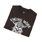 Viking Mode T-Shirt — Skull Horned Helmet Graphic