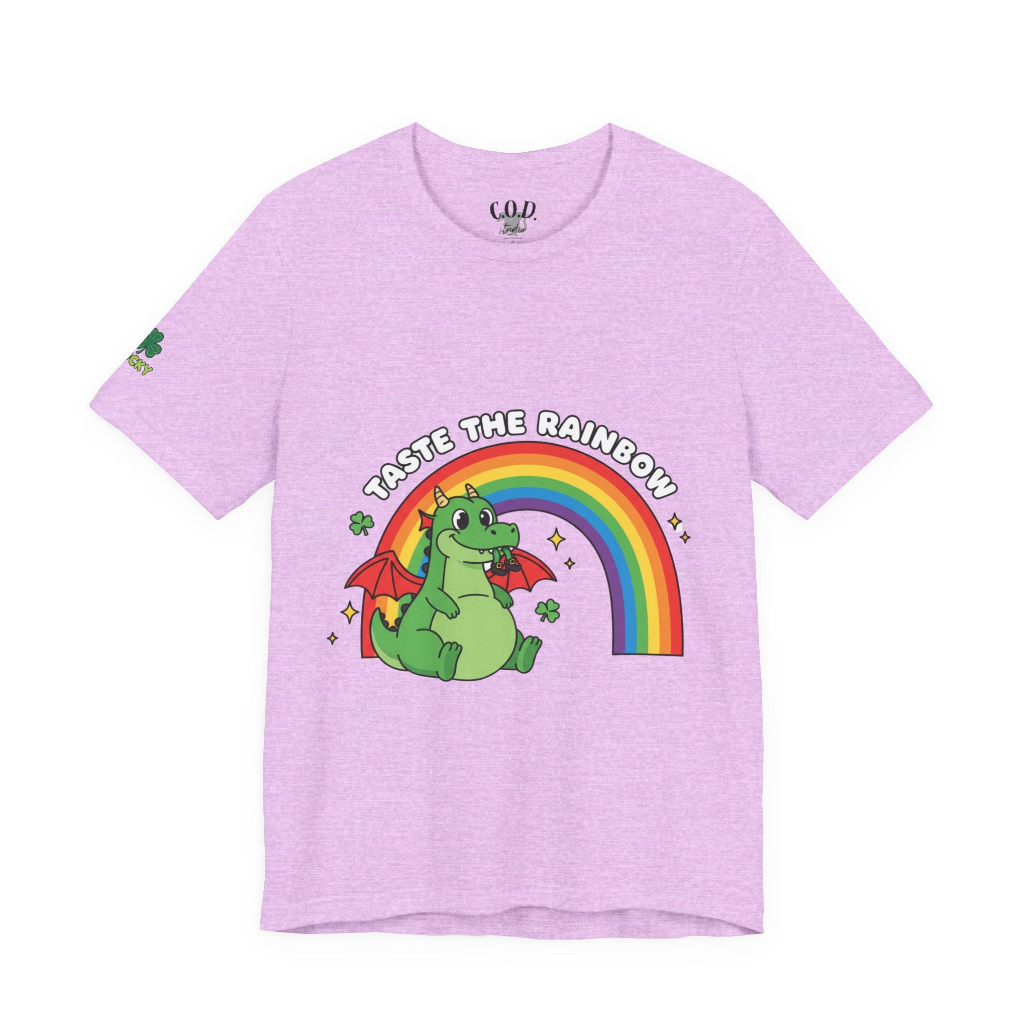 Taste the Rainbow dragon tee | Rainbow dragon graphic t-shirt