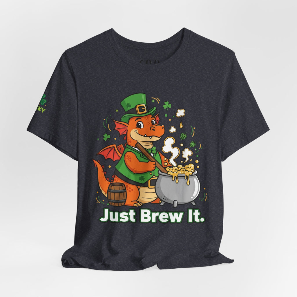 Leprechaun Dragon Brewing 'Just Brew It' T-Shirt | St. Patrick's Day