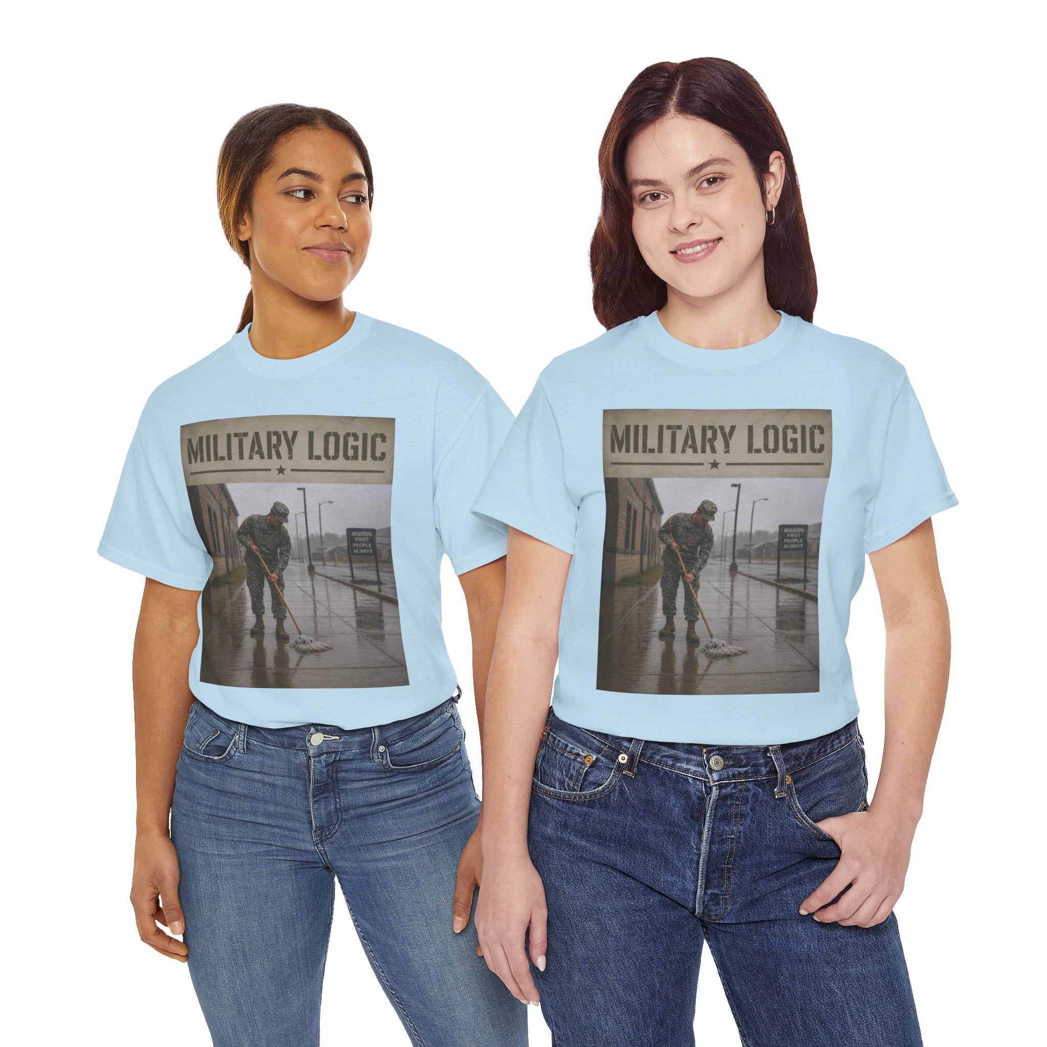 Military Logic T-Shirt — Vintage Military Humor Tee