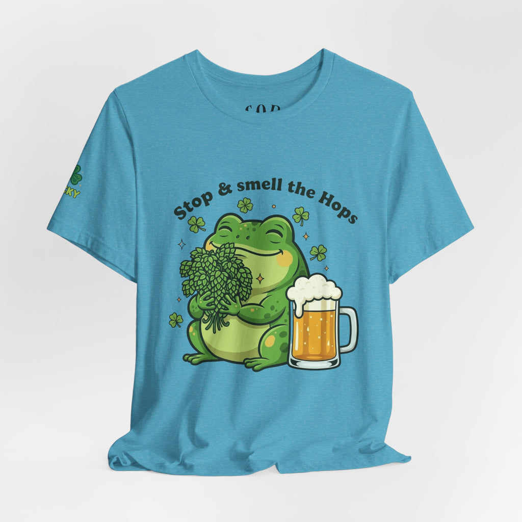 Stop & Smell the Hops Frog T-Shirt | Beer Brewing Graphic Tee
