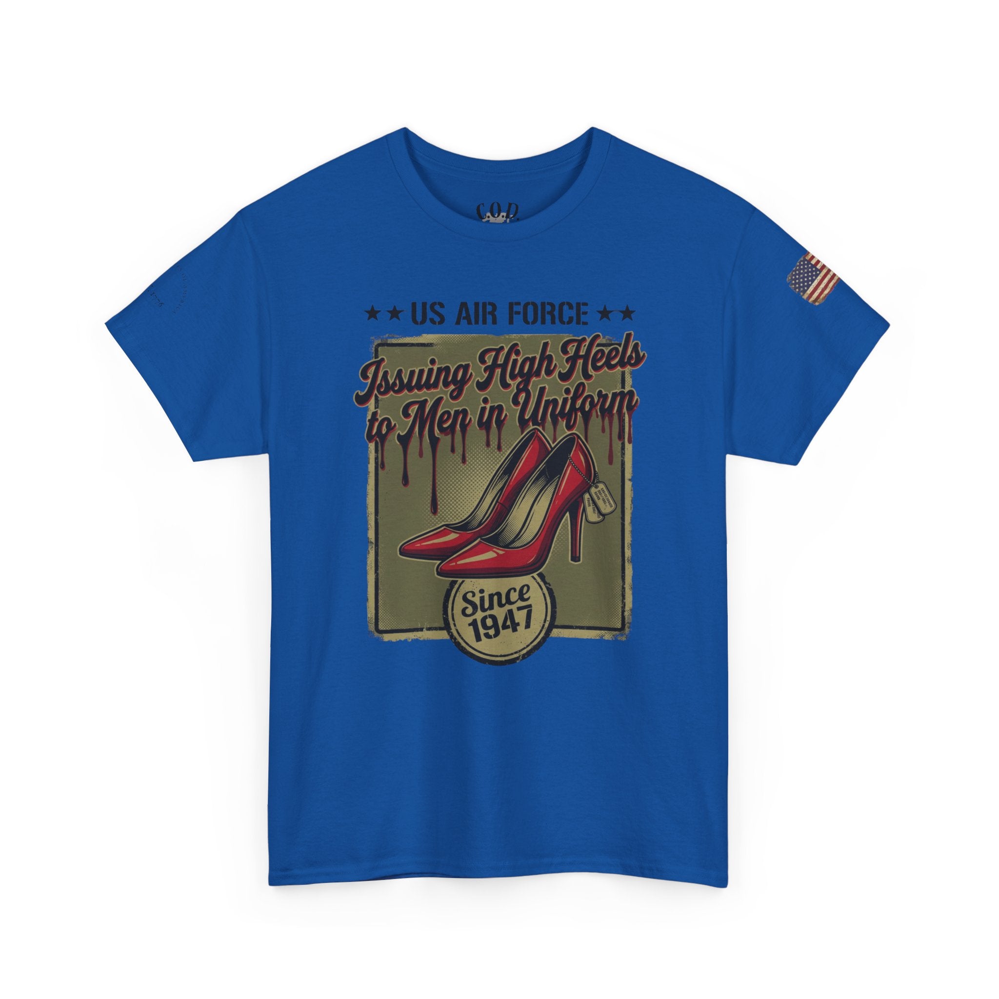 US Air Force 'Issuing High Heels' Graphic T-Shirt