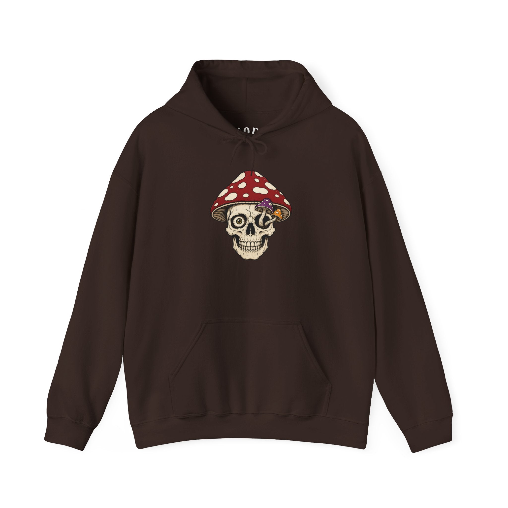 Mushroom Skull Hoodie — Gothic Mushroom Graveyard RIP Pullover
