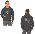 Mushroom Skull Hoodie — Gothic Mushroom Graveyard RIP Pullover