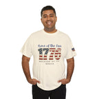 1776 American Flag Tee — "Home of the Free, Because of the Brave" Patriotic T-Shirt
