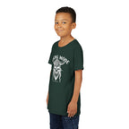 Viking Mode Youth T‑Shirt — Skull Horned Helmet Graphic Tee for Kids