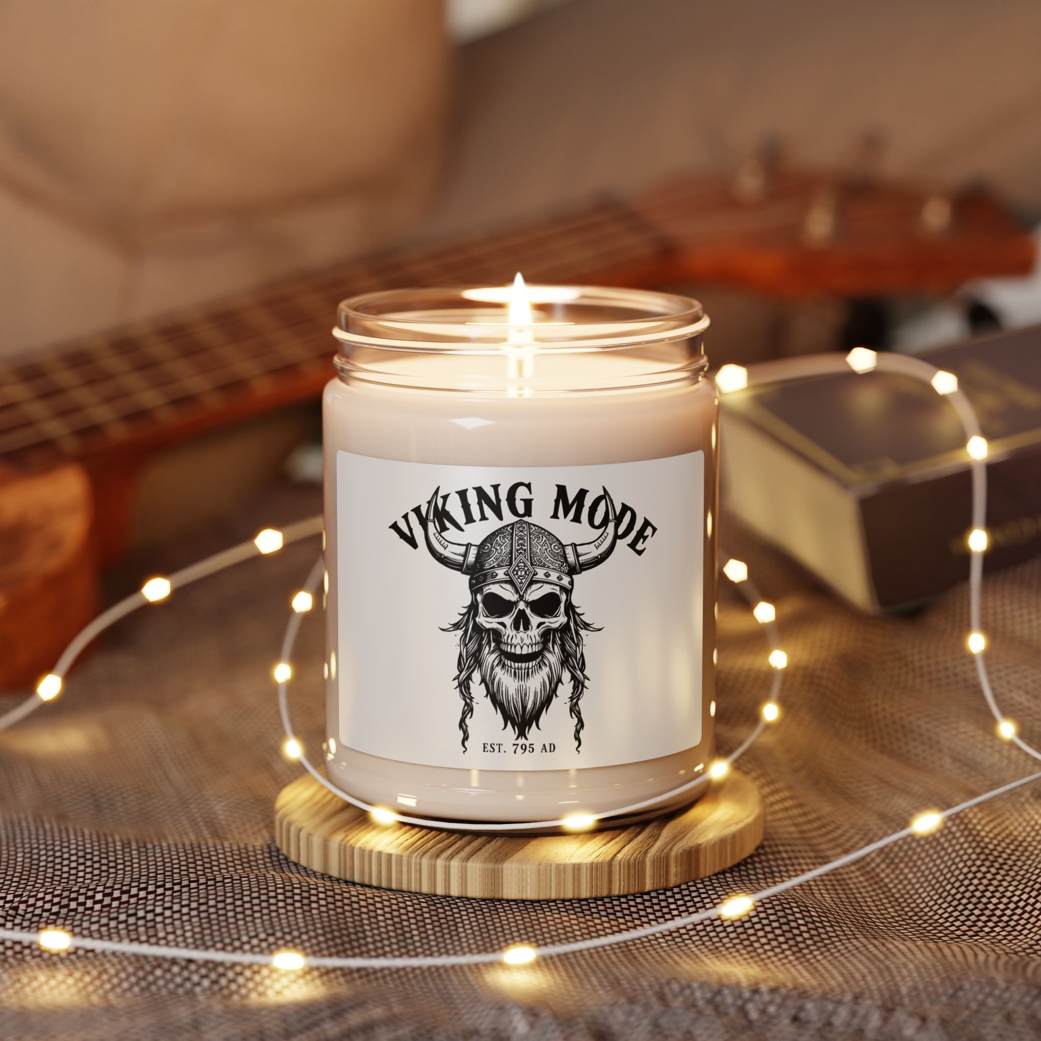 Viking Mode Skull Candle | Soy Candle 9oz