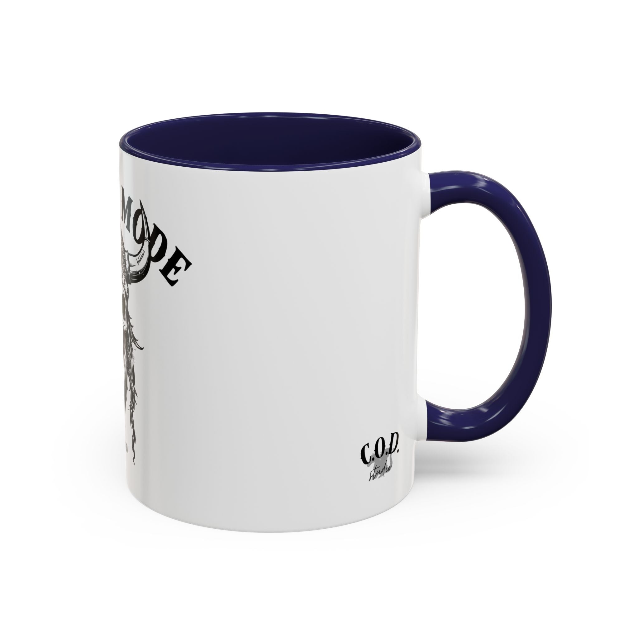 Viking Mode Skull Viking Mug | Accent Coffee Mug 11oz 15oz