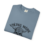 Viking Mode Skull Viking T-shirt | Norse Helmet Skull Graphic Tee