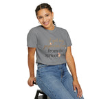 T-Shirt — “I Get My Popcorn From The Apricot Tree” Script Graphic Tee | Hymns | LDS |