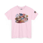 Patriotic Eagle American Flag T-Shirt — USA 1776 Military Tribute Tee