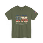 1776 American Flag Tee — "Home of the Free, Because of the Brave" Patriotic T-Shirt