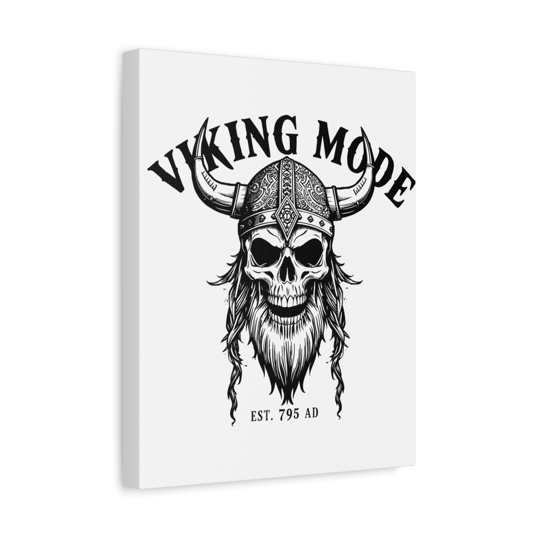Viking Mode Skull Helmet Matte Canvas