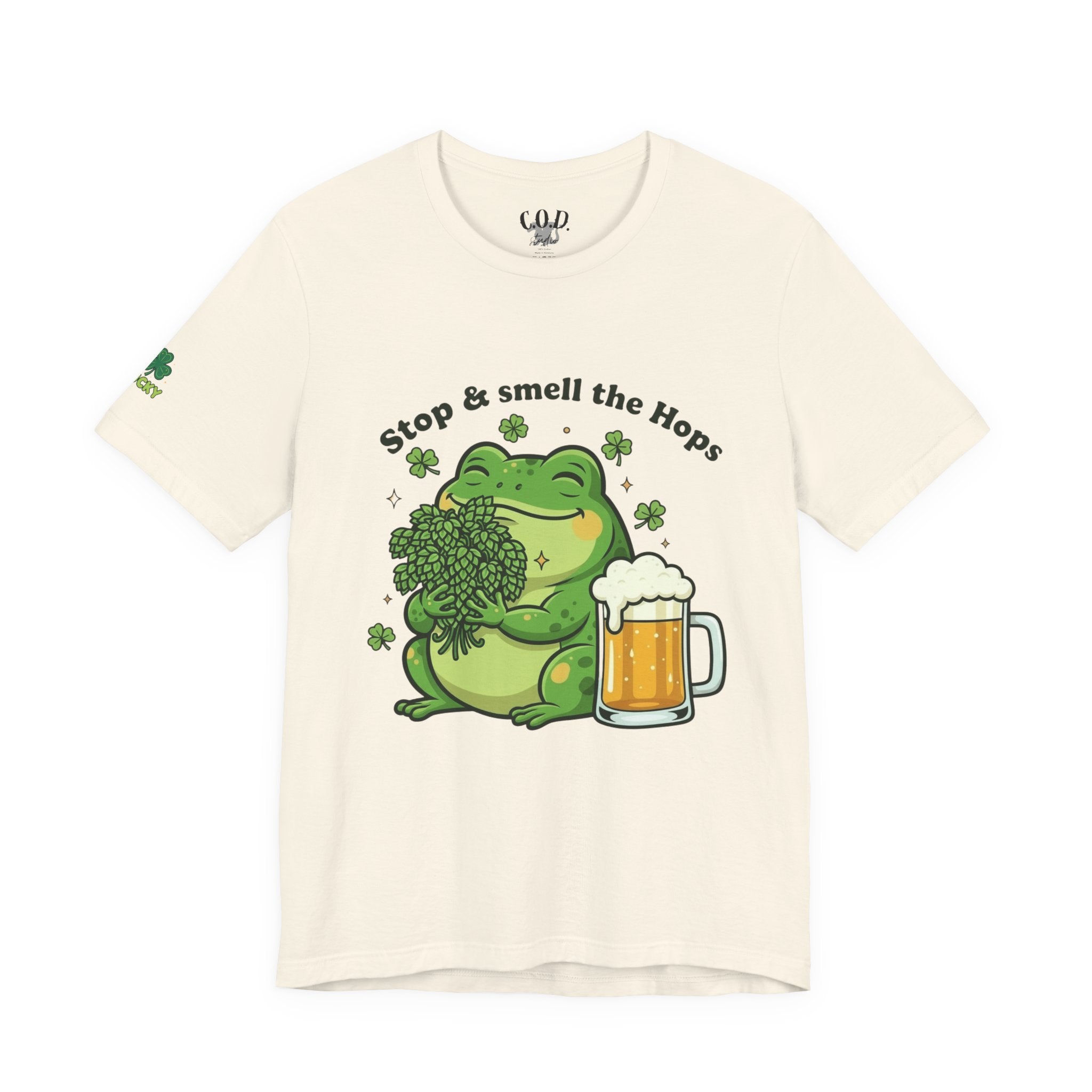 Stop & Smell the Hops Frog T-Shirt | Beer Brewing Graphic Tee