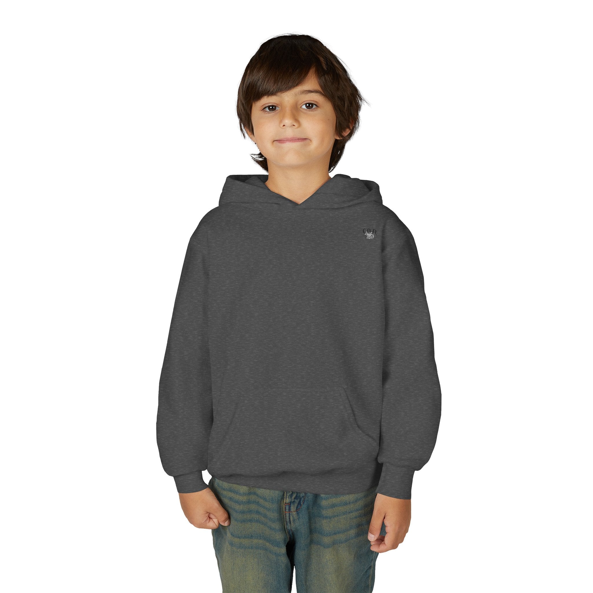 Viking Mode Skull with Horned Helmet Hoodie | Youth Hoodie