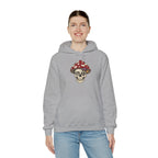 Mushroom Skull Hoodie — Gothic Mushroom Graveyard RIP Pullover