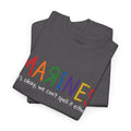 Marines Crayon Tee — “It’s okay, we can’t spell it either” Military Humor T-Shirt
