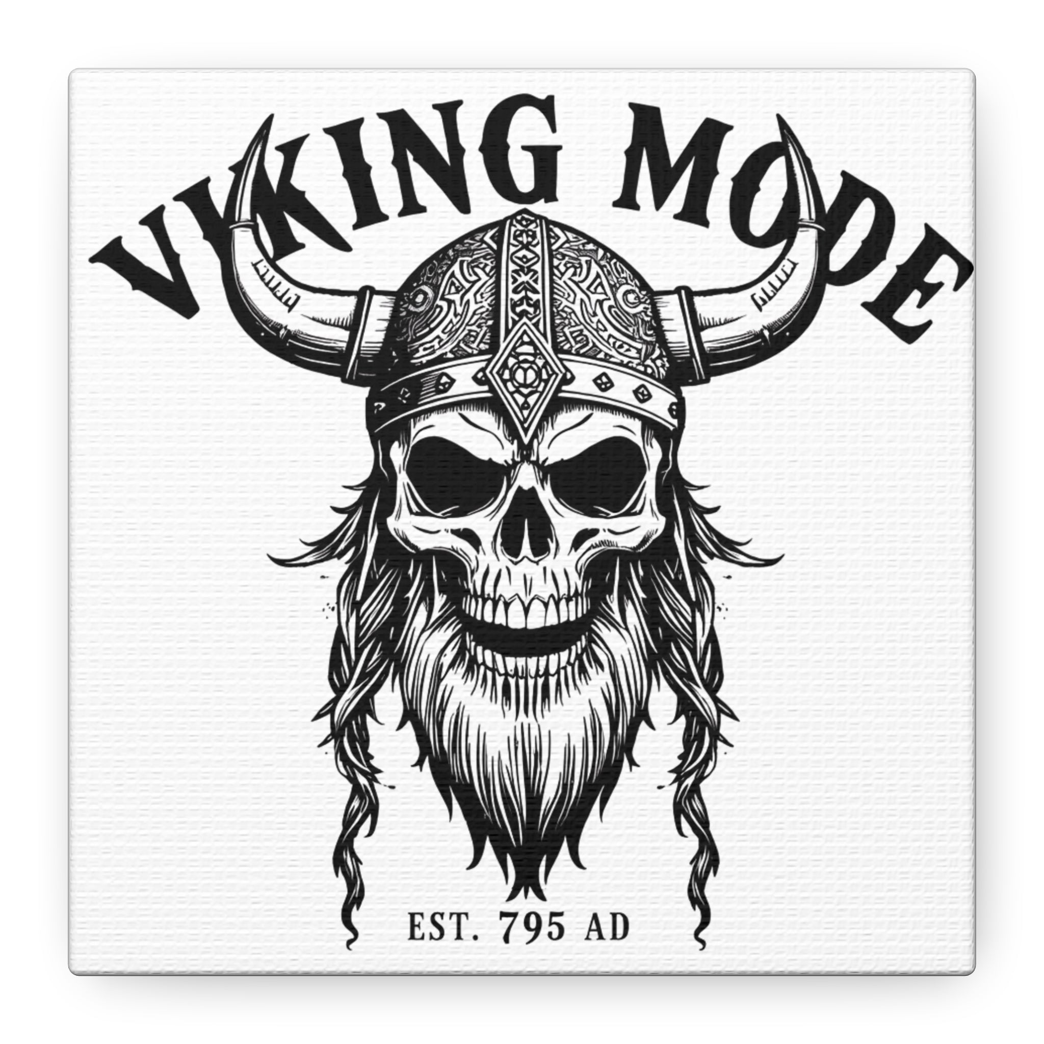 Viking Mode Skull Helmet Matte Canvas