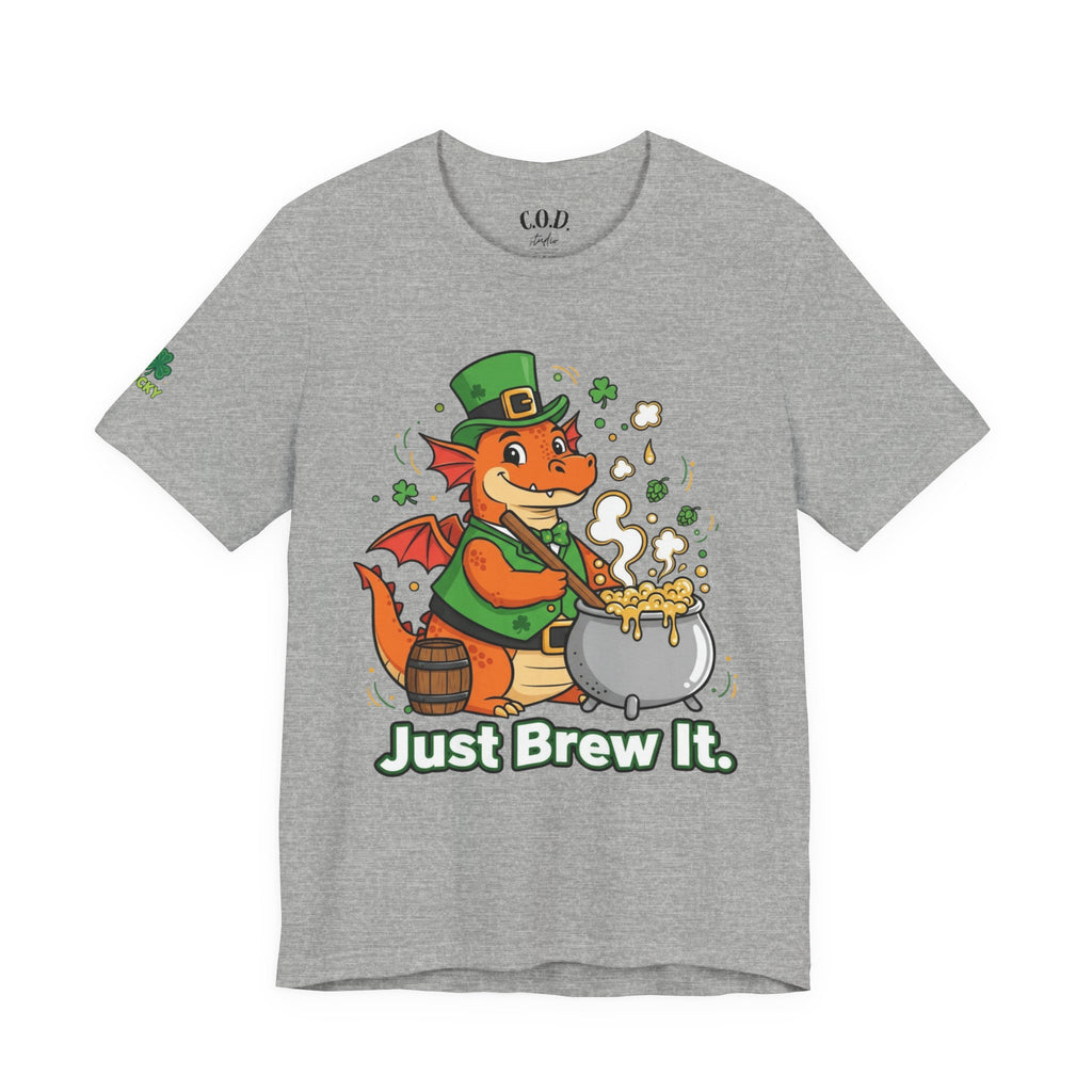 Leprechaun Dragon Brewing 'Just Brew It' T-Shirt | St. Patrick's Day
