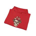 Mushroom Skull Hoodie — Gothic Mushroom Graveyard RIP Pullover