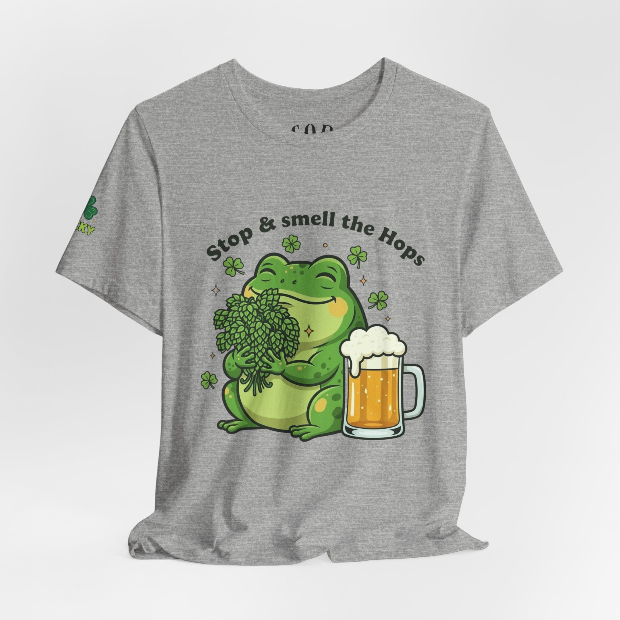 Stop & Smell the Hops Frog T-Shirt | Beer Brewing Graphic Tee