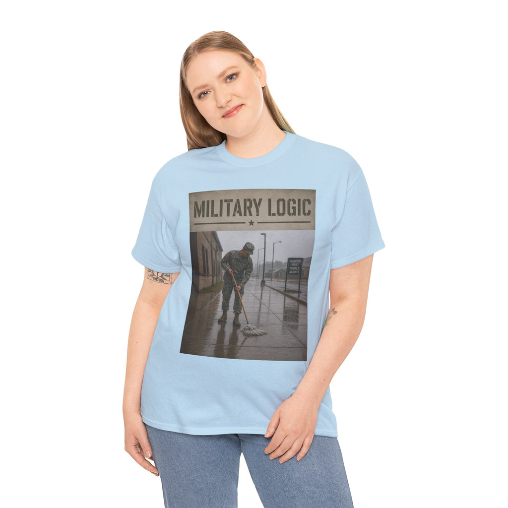 Military Logic T-Shirt — Vintage Military Humor Tee