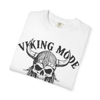 Viking Mode T-Shirt — Skull Viking Helmet Graphic Tee