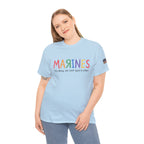Marines Crayon Tee — “It’s okay, we can’t spell it either” Military Humor T-Shirt