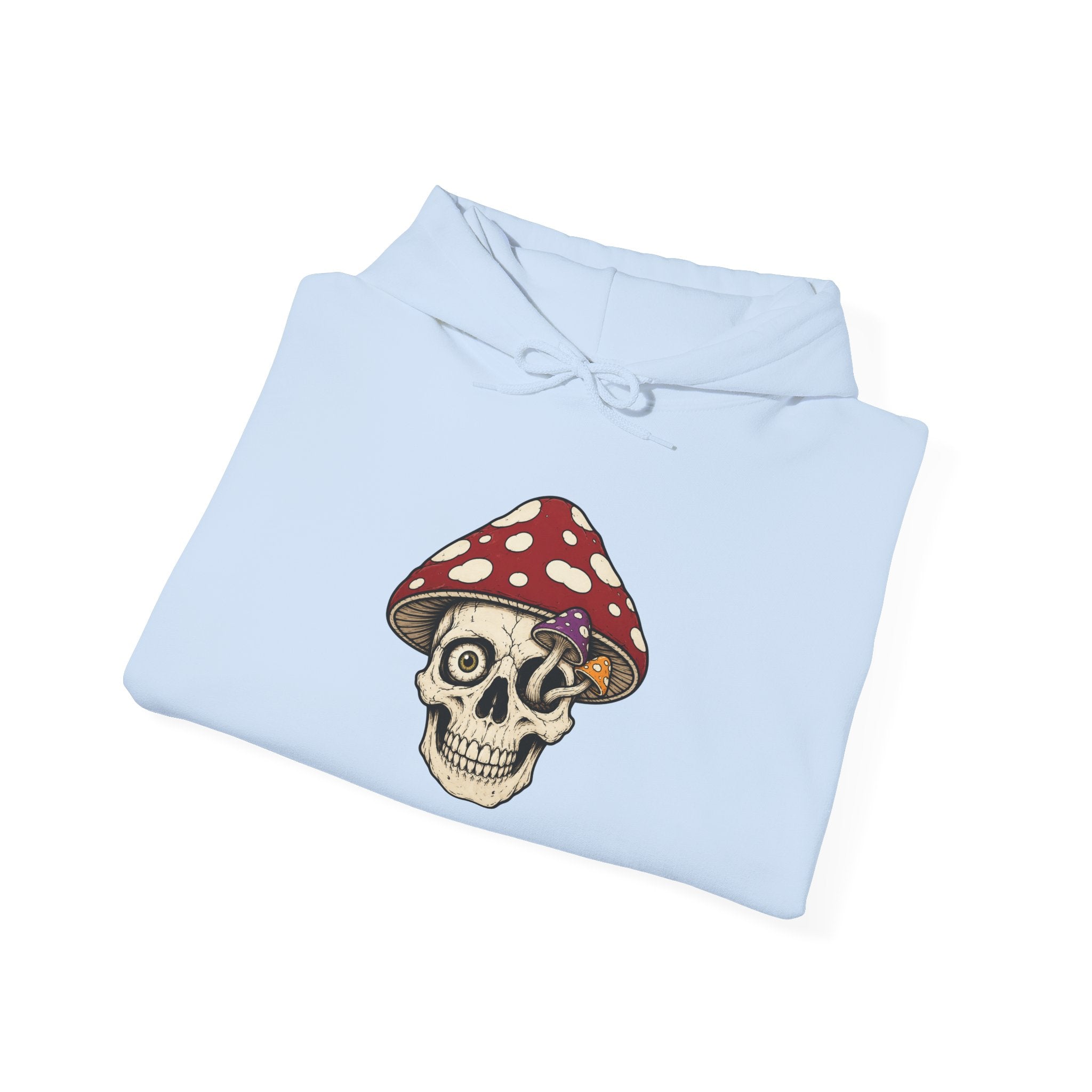 Mushroom Skull Hoodie — Gothic Mushroom Graveyard RIP Pullover