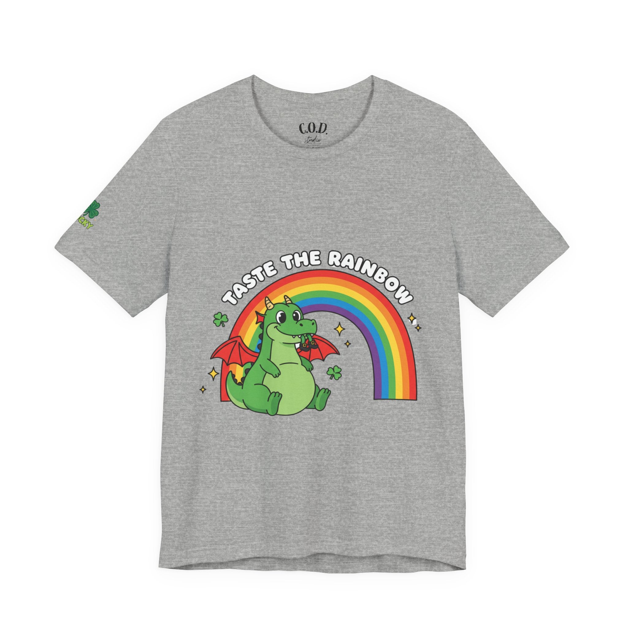 Taste the Rainbow dragon tee | Rainbow dragon graphic t-shirt
