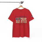 1776 American Flag Tee — "Home of the Free, Because of the Brave" Patriotic T-Shirt