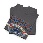 America Patriotic T‑Shirt – "America Celebrating 250 Years" Eagle Emblem