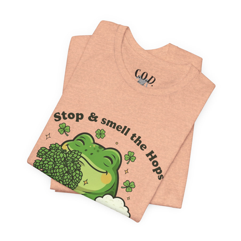 Stop & Smell the Hops Frog T-Shirt | Beer Brewing Graphic Tee