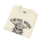 Viking Mode T-Shirt — Skull Horned Helmet Graphic