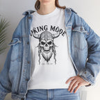Viking Mode Skull Viking T-shirt | Norse Helmet Skull Graphic Tee