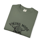 Viking Mode Skull Viking T-shirt | Norse Helmet Skull Graphic Tee