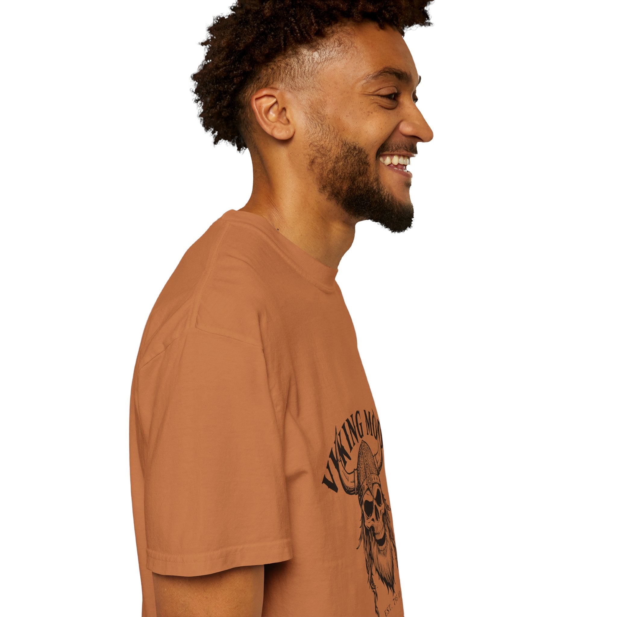 Viking Mode Skull Viking T-shirt | Norse Helmet Skull Graphic Tee