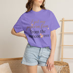 T-Shirt — “I Get My Popcorn From The Apricot Tree” Script Graphic Tee | Hymns | LDS |