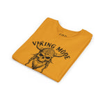 Viking Mode Youth T‑Shirt — Skull Horned Helmet Graphic Tee for Kids