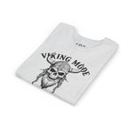 Viking Mode Youth T‑Shirt — Skull Horned Helmet Graphic Tee for Kids