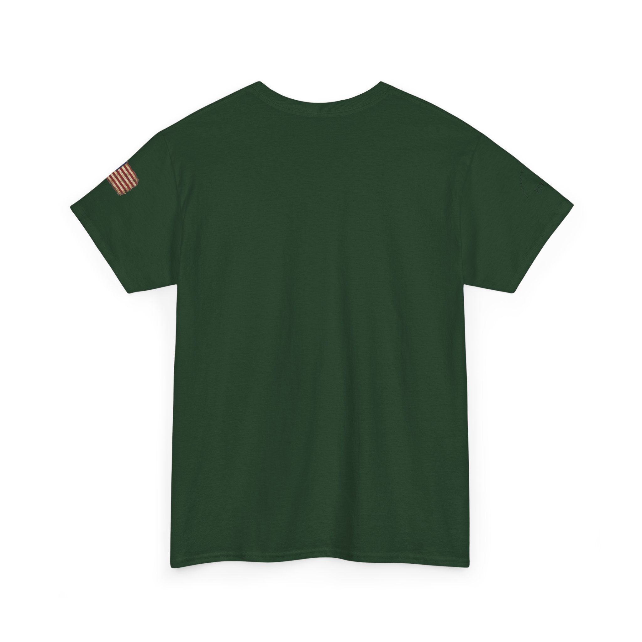 Patriotic Soldier Silhouette Tee — American Flag Military Veteran T-Shirt