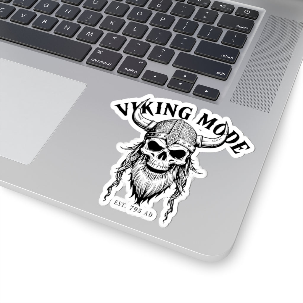 Viking Mode Skull Helmet Sticker | Kiss-Cut Viking Decal