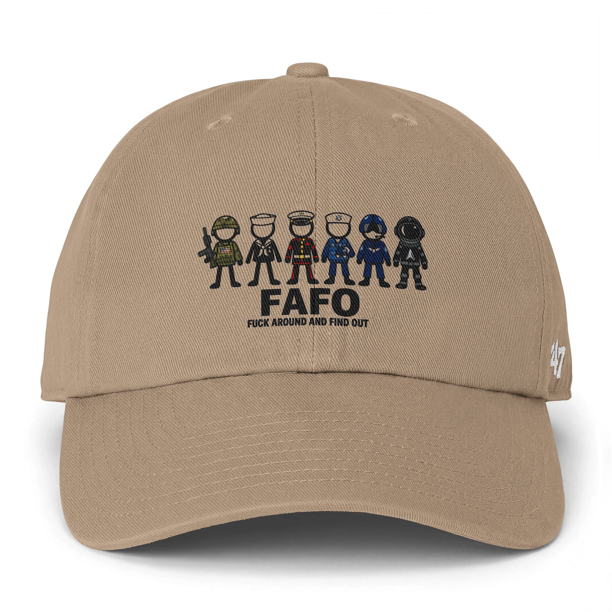 FAFO 'Fuck Around And Find Out' Embroidered Dad Hat — Tactical Crew Character Cap