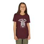 Viking Mode Youth T‑Shirt — Skull Horned Helmet Graphic Tee for Kids