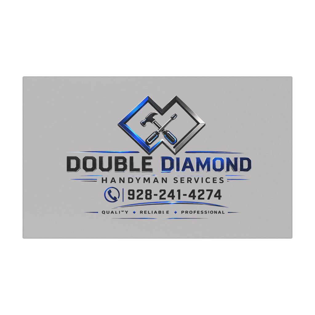 Car Magnet — Double Diamond Handyman Services Logo with Phone Number (Professional Vehicle Signage)
