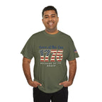 1776 American Flag Tee — "Home of the Free, Because of the Brave" Patriotic T-Shirt