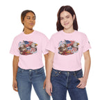 Patriotic Eagle American Flag T-Shirt — USA 1776 Military Tribute Tee