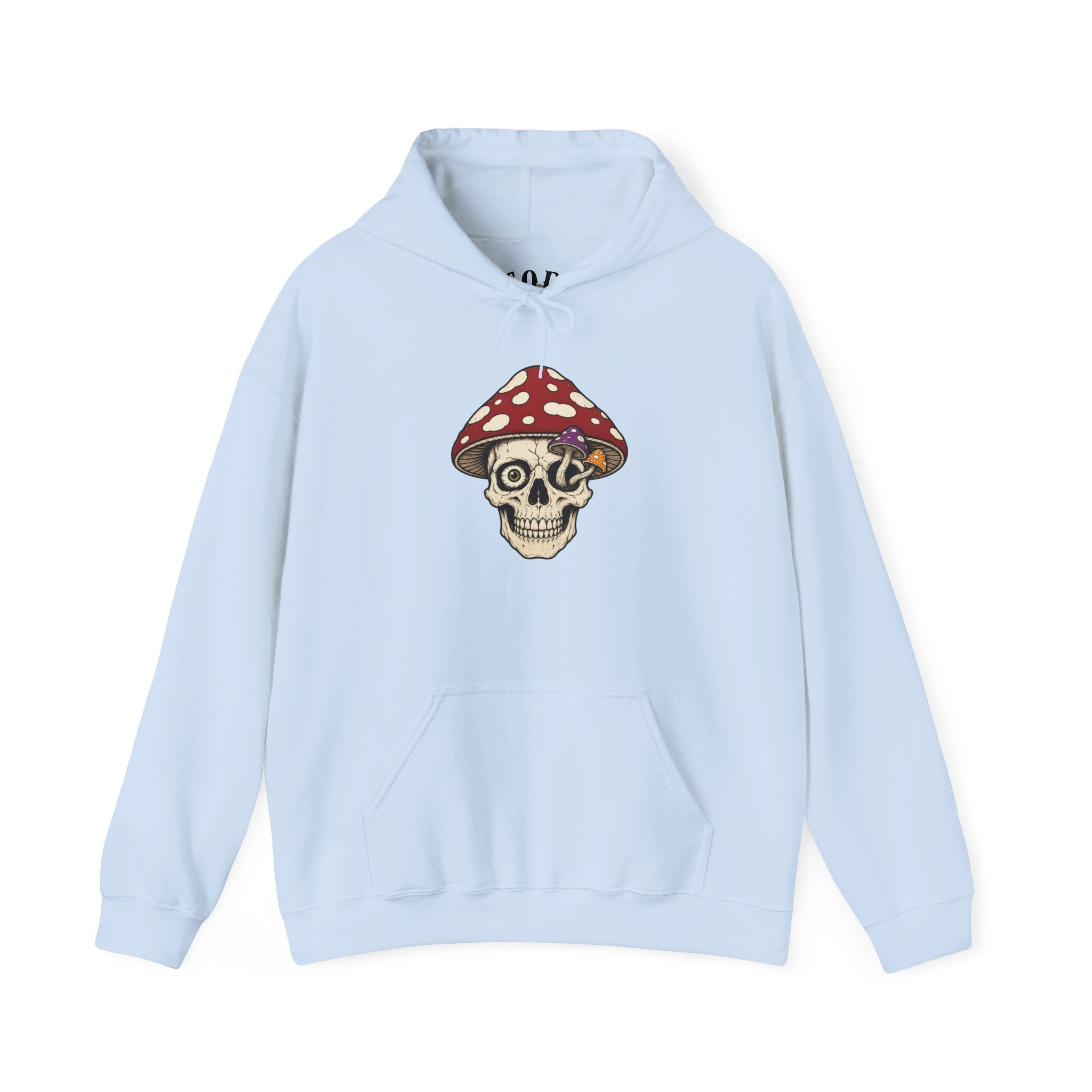 Mushroom Skull Hoodie — Gothic Mushroom Graveyard RIP Pullover